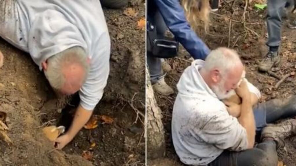 Proprietario non riesce a fermare il pianto quanto ritrova il suo cucciolo dopo 3 giorni che era scomparso nel bosco